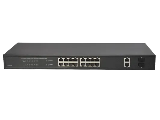 Hanwha - SWT-P-162-480B - 16 Port PoE+ Switch