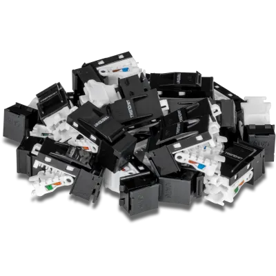TRENDNET - TC-K25C6BK - 25 Pack Cat6 RJ-45 Keystone Jack, Black