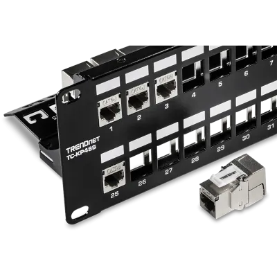 TRENDNET - TC-KP48S - 48-Port Blank Keystone Shielded Patch Panel