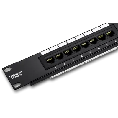 TRENDNET - TC-P08C6 - 8-Port Cat. 6 Unshielded Patch Panel (10" wide)