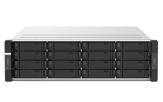 QNAP - TEC-2N16-770W - GM-1000 enclosure: 3U rackmount, 16 x 3.5-inch SATA drive bays, 2 x 770W power supplies