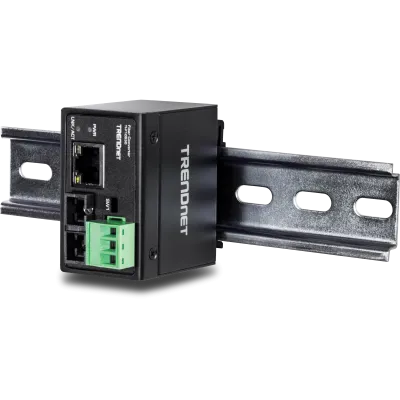 TRENDNET - TI-F10S30 - Hardened Industrial 100Base-FX Single-Mode SC Fiber Converter