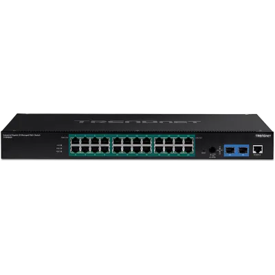 TRENDNET - TI-RP262i - 26-Port Industrial Gigabit L2 Managed PoE+ Rackmount Switch