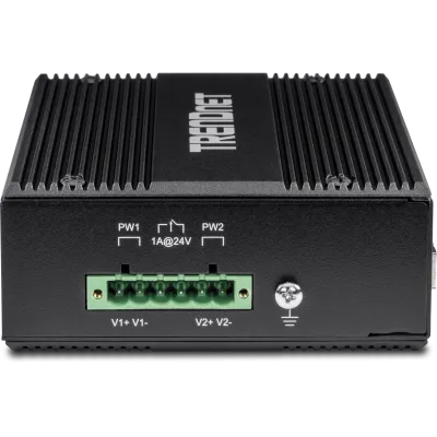TRENDNET - TI-UPG62 - 6-Port Hardened Industrial Gigabit Ultra PoE DIN-Rail Switch