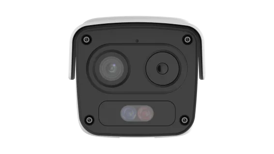 UNV - TIC2A32SA-F7-4F6AC-I1 - UNV Dual Dual-spectrum Thermal Network Bullet Camera Thermal:256*192(7mm)  Optical: 4MP(6mm)