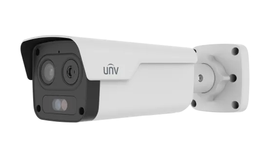 UNV - TIC2A32SA-F7-4F6AC-I1 - UNV Dual Dual-spectrum Thermal Network Bullet Camera Thermal:256*192(7mm)  Optical: 4MP(6mm)