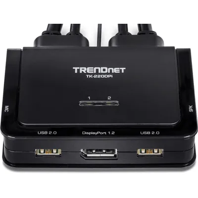 TRENDNET - TK-220DPi - 2-Port 4K DisplayPort KVM Switch
