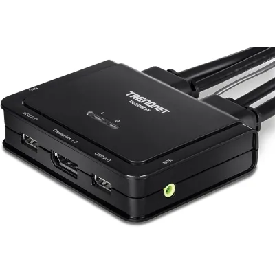 TRENDNET - TK-220DPi - 2-Port 4K DisplayPort KVM Switch
