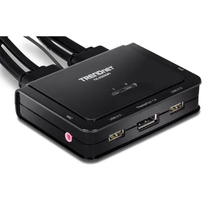 TRENDNET - TK-220DPi - 2-Port 4K DisplayPort KVM Switch