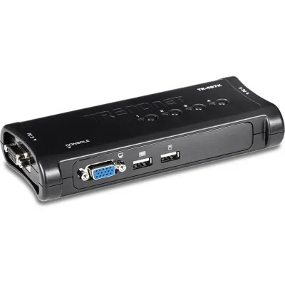 TRENDNET - TK-407K - 4-port USB KVM Switch Kit (Include 4 x KVM Cables)