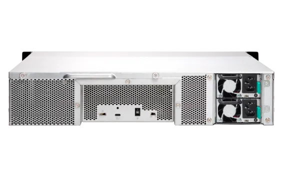 QNAP - TL-R1200C-RP-US - 12-bay 2U rackmount USB-C 3.1 Gen2 10Gbps JBOD expansion unit, redundant PSU, with a 1-meter USB-C to USB-A 3.1 Gen2 cable