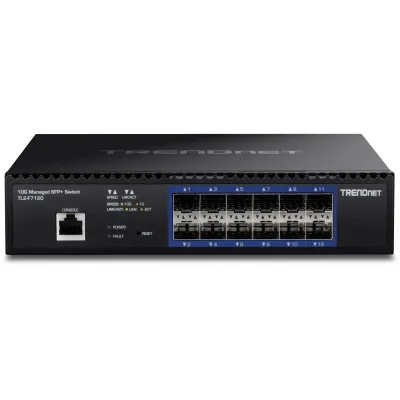 TRENDNET - TL2-F7120 - 12-Port 10G Layer 2 Managed SFP+ Switch