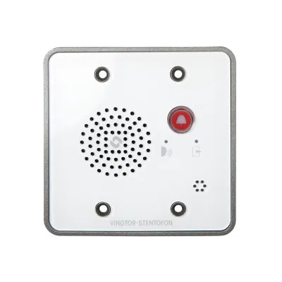 Hanwha - TMIS-1 - Zenitel Turbine Mini Intercom, Audio only, Full Duplex, Group call, AVC, AEC, HD voice, Indoor IP42, 90dB at 1 m (Open Duplex), PoE, 6 x I/O,12mA LED driver output, SIP, UL , Cisco Certified, Avaya Certified, -25° to 70° C (-13° to 