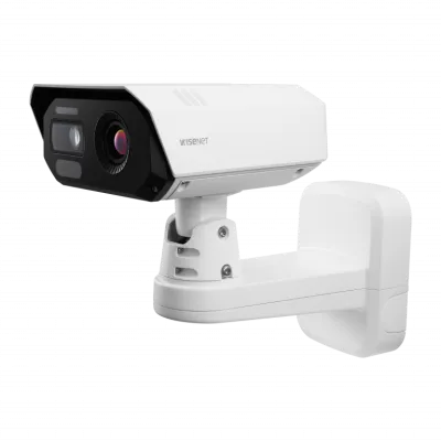 Hanwha - TNM-C4940TD - Wisenet T network Bi-spectrum AI Thermal Camera (uncooled), Dual sensor camera with VGA thermal and 4K visible video output, built-in 9.1mm fixed lens (FoV: 50° thermal) & 4.4~9.3mm motorized varifocal lens (FoV: 112.1°~47.5° v