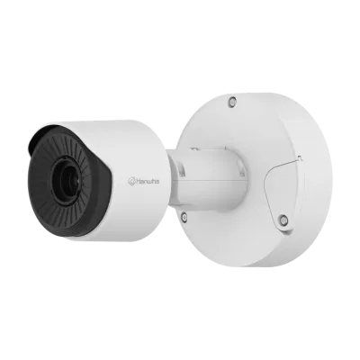 Hanwha - TNO-C3010TRA - Wisenet T network AI Radiometric compact bullet camera (uncooled), 384 x 288 @ 30fps, ＜30mK (NETD), 4.4mm fixed focal lens (HFoV: 90.0°), Triple triple codec H.265/H.264/MJPEG with Wisestream II and WiseStream III (based on AI