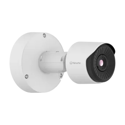 Hanwha - TNO-C3012TRA - Wisenet T network AI Radiometric compact bullet camera (uncooled), 384 x 288 @ 8fps,＜30mK (NETD), 4.4mm fixed focal lens (HFoV: 90.0°), Triple triple codec H.265/H.264/MJPEG with Wisestream II and WiseStream III (based on AI e
