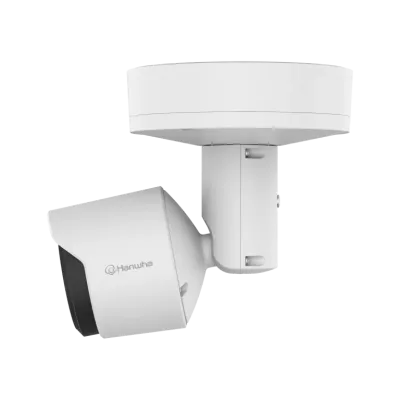 Hanwha - TNO-C3020TRA - Wisenet T network AI Radiometric compact bullet camera (uncooled), 384 x 288 @ 30fps, <30mK (NETD), 6.6mm fixed focal lens (HFoV: 60.0°), Triple triple codec H.265/H.264/MJPEG with Wisestream II and WiseStream III (based on AI