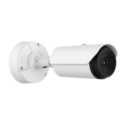 Hanwha - TNO-L3030T - Wisenet T network outdoor vandal thermal bullet camera (uncooled), 320 x 240 @ 8fps, 13.7mm fixed focal lens (16°), triple codec H.265/H.264/MJPEG with Wisestream II, built-in SD card slot (1x256GB), advanced video analytics and