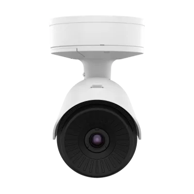 Hanwha - TNO-L3030T - Wisenet T network outdoor vandal thermal bullet camera (uncooled), 320 x 240 @ 8fps, 13.7mm fixed focal lens (16°), triple codec H.265/H.264/MJPEG with Wisestream II, built-in SD card slot (1x256GB), advanced video analytics and