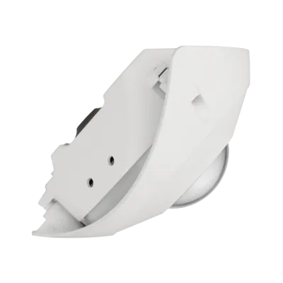 Hanwha - TNV-8011C - Compact corner mount camera, 5MP @ 30fps, triple codec, WDR 120dB, 2.3mm fixed, USB and CVBS, true D/N, built-in SD card slot (1x128GB), hallway view, HLC, defog detection, PoE, Audio-in/Audio-out, Wisenet open platform
 IP66, IP