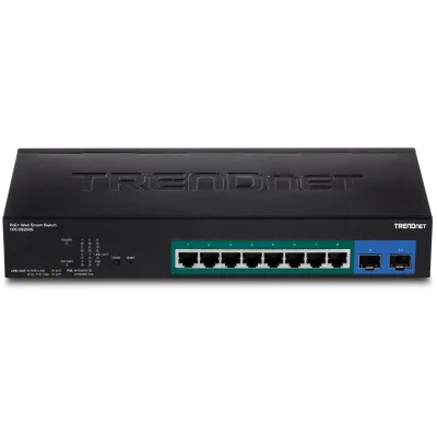 TRENDNET - TPE-082WS - 10-Port Gigabit Web Smart  PoE+ Switch