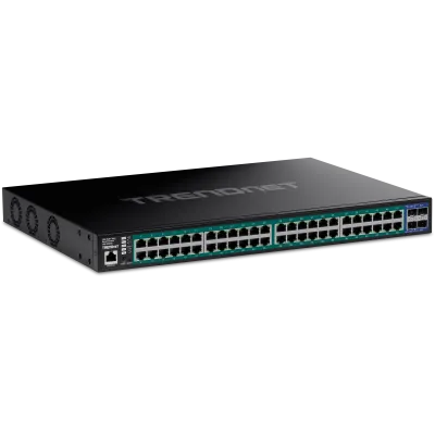 TRENDNET - TPE-3524S - 52-port Gigabit Web Smart PoE+ Switch with 10G SFP+ Slots