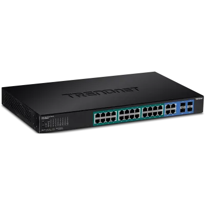 TRENDNET - TPE-5028WS - 28-Port Gigabit Web Smart  PoE+ Switch (370W)