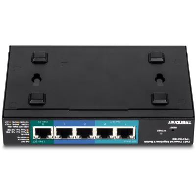 TRENDNET - TPE-P521ES - 5-Port Gigabit PoE+ Powered EdgeSmart Switch with PoE Pass Through (15W)