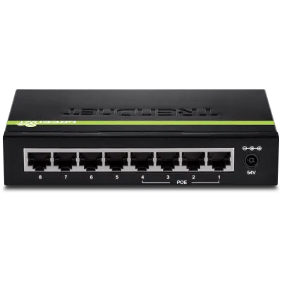 TRENDNET - TPE-TG44g - 8-port GREENnet Gigabit PoE+ Switch (4 PoE+, 4 Non-PoE)