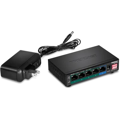 TRENDNET - TPE-TG51g - 5-Port Gigabit PoE+ Switch (60W)