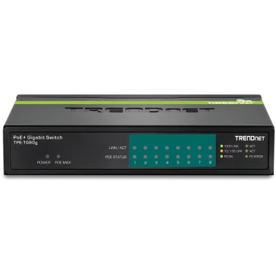TRENDNET - TPE-TG80g - 8-port Gigabit GREENnet PoE+ Switch