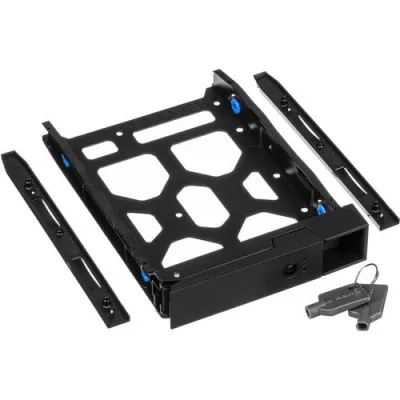 QNAP - TRAY-35-BLK01 - 3.5" HDD Tray with key lock and two keys, black and plastic, 2.5" and 3.5" screw packs included