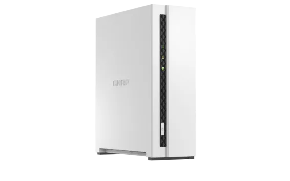 QNAP - TS-133-US - QNAP Tower NAS 1 bay ARM Cortex-A55 4C, 1 x SATA 6Gb/s 3.5"/2.5", 2GB DDR4 RAM on-board, 1 x GbE