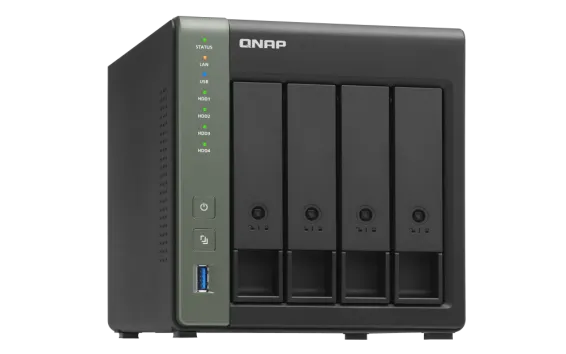 QNAP - TS-431X3-4G-US - QNAP TS-431X3 4-Bay ARM-based NAS with Hardware Encryption, Quad Core 1.7GHz, 4GB RAM, 10GbE(SFP+) ,2.5GbE and 1GbE LAN