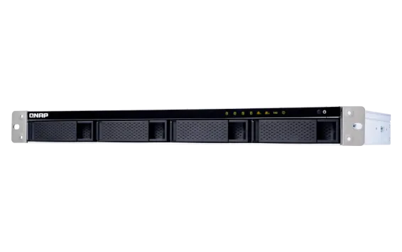 QNAP - TS-431XeU-8G-US - QNAP 4-bay 1U Short-Depth Rackmount NAS (8GB RAM version) with Builti-in 10GbE Network