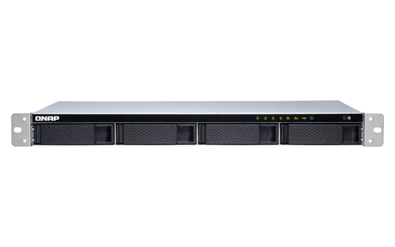 QNAP - TS-431XeU-8G-US - QNAP 4-bay 1U Short-Depth Rackmount NAS (8GB RAM version) with Builti-in 10GbE Network