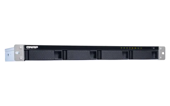 QNAP - TS-431XeU-8G-US - QNAP 4-bay 1U Short-Depth Rackmount NAS (8GB RAM version) with Builti-in 10GbE Network