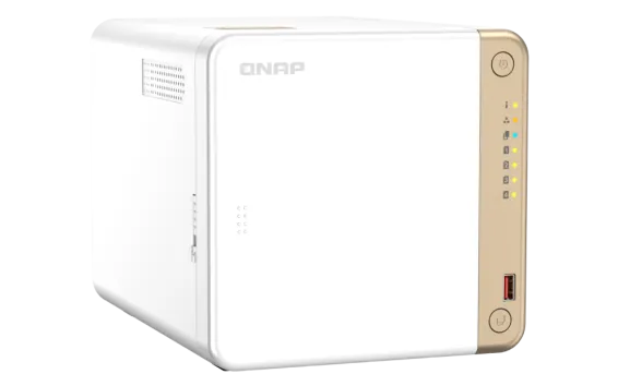 QNAP - TS-462-2G-US - QNAP 4-Bay desktop NAS, Intel Celeron N4505 dual-core processor, 2GB DDR4 SODIMM RAM