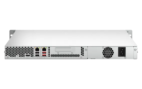 QNAP - TS-464U-4G-US - QNAP 1U 4-bay NAS/iSCSI IP-SAN, Intel Celeron N5105/N5095 4C/4T (up to 2.7GHz), 4GB DDR4 RAM, 2.5GbE LAN, 4K HDMI v1.4b, PCIe Expansion Slot, Single PSU