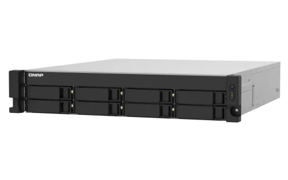 QNAP - TS-832PXU-4G-US - QNAP 2U 8-Bay ARM-based 2.5G &10G NAS, Quad Core 1.7GHz, 4GB DDR3 RAM, 2 x 10GbE SFP+, 2 x 2.5GbE, Single Power Supply