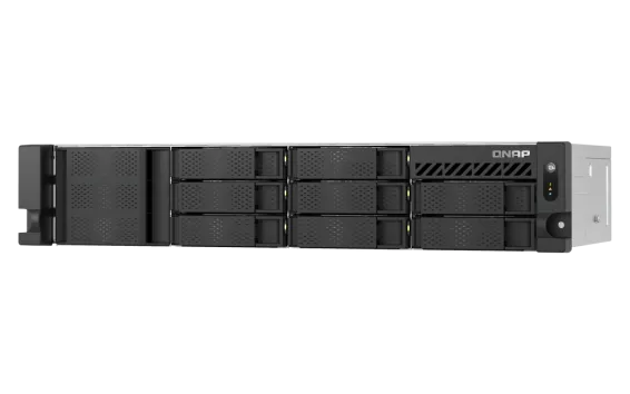 QNAP - TS-855eU-RP-8G-US - QNAP 2U 8-Bay short depth rackmount NAS/iSCSI IP-SAN. Intel Atom C5125 8C 2.8GHz, 8GB RAM