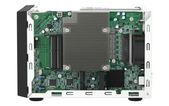 QNAP - TVS-h674-i3-16G-US - QNAP Ultra-High Speed 6 Bay NAS. Intel Core i3-12100 4C/8T Processor, 16GB RAM DDR4 RAM