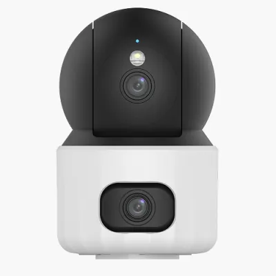 UNV - Uho-S3S-M55D - 5MP dual lens indoor Wi-Fi PT camera, 4.0mm fixed lens, 10m IR, 10m WL, Mic&speaker, SD card slot, human/vehicle/pet/crying detection
