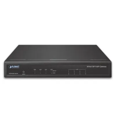 PLANET - VGW-820FS - 8-Port SIP VoIP Gateway (8*FXS): IETF SIP 2.0, T.38/T.30, STUN/Outbound Proxy