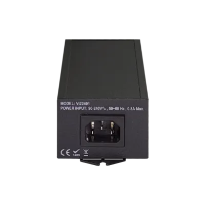 Vigitron - Vi22401U - 1-Port MaxiiPower™ af/at/bt 60W PoE Midspan w/ built in power supply