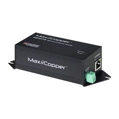 Vigitron - Vi2701TX - 1-Port MaxiiCopper™ Ethernet Extender over UTP TX, af/at 72W PoE Midspan
