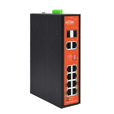 Wi-Tek - WI-PS310GF- I V2 - *8 Gigabit Ports with 8 PoE,2Combo SFP Fiber Uplink