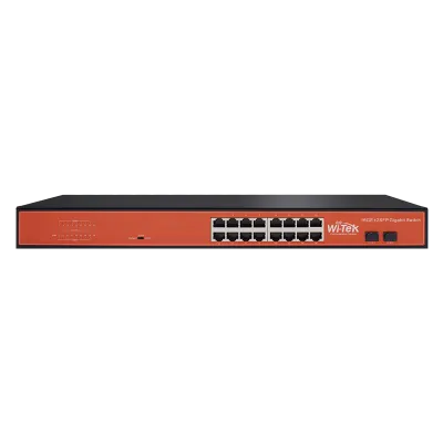 Wi-Tek - WI-SG116F - 16GE+2SFP Full Giga rack-mountable Ethernet Switch