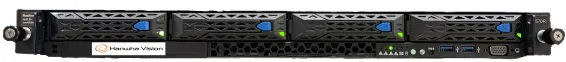 Hanwha - WRR-P-E201S-16TB - 1U Wisenet WAVE Network Video Recorder with 4 Professional licenses, Wisenet WAVE pre-installed, 16TB raw (10TB usable after disk formatting & RAID 5 configuration), 470 Mbps recording B/W, 4 HDD Bay (3.5"), Intel Xeon E23