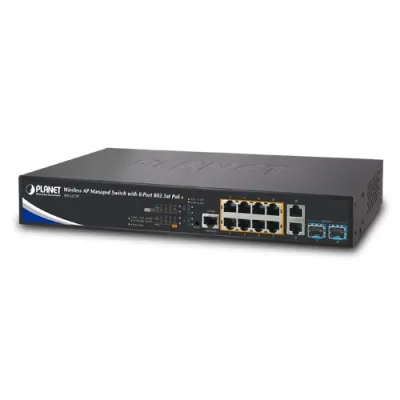 Planet - WS-1232P - Wireless AP Managed Switch with 8-Port 802.3at PoE + 2-Port 10G SFP+
